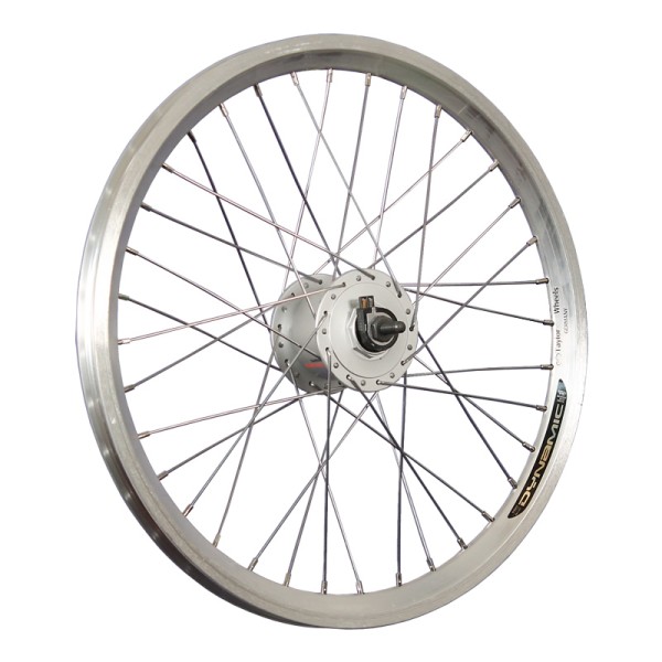 20 inch bike front wheel Dynamic 3 DH-C3000-3N hub dynamo silver
