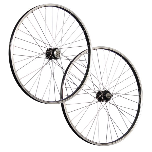 26inch bike wheel set aluminium Büchel Disc 6 stainless steel black