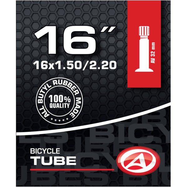Bicycle tube 16 inch AV Schrader valve 32mm AV 32-57 305 childrens bike