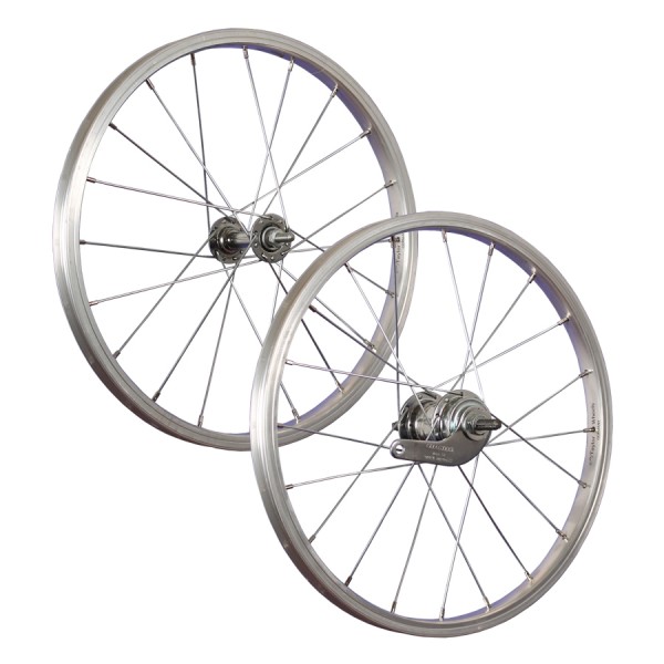 18inch bike wheel set aluminium coaster stainless steel 355-19 silver