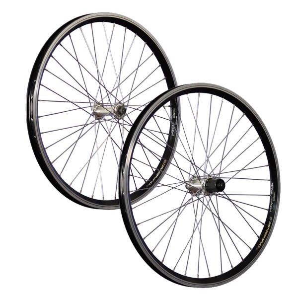 24 inch bicycle wheelset Dynamic 4 Shimano TX500 7-10 schwarz