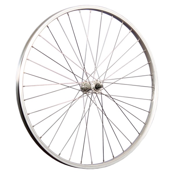 26inch bike front wheel aluminium hub stainless steel 559-21 silver