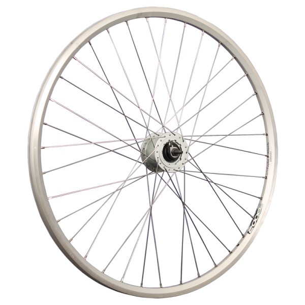 28inch bike front wheel ZAC2000 hub dynamo for rollerbrake silver