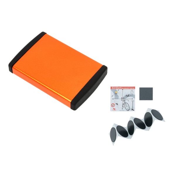 Bike Tool Patch Kit ARS-66AL Set of 6 adhesive patches, Box orange
