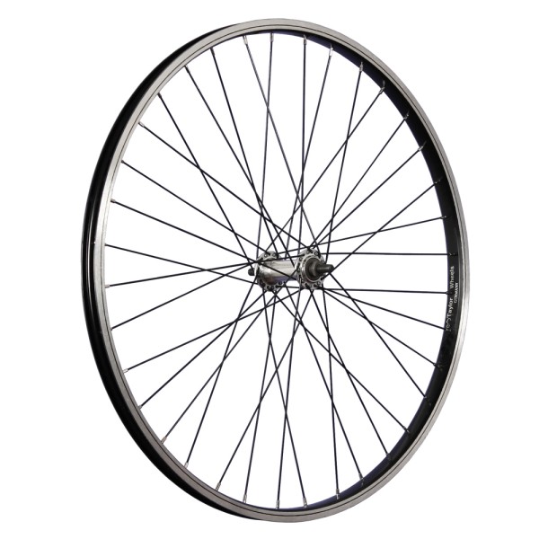 26inch bike front wheel aluminium stainless steel 559-21 black/silver