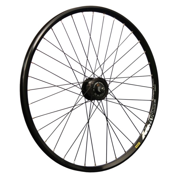 26 inch bicycle front wheel Mavic XM719D Shimano Alfine hub dynamo disc black