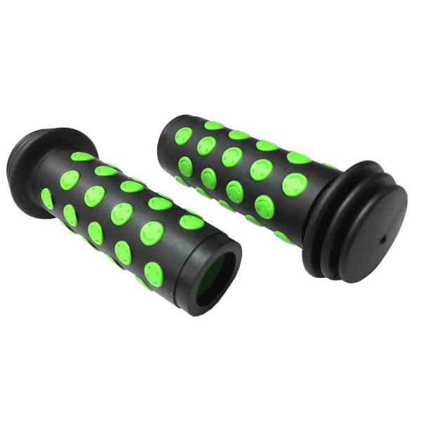 Bicycle grips AGR Junior R20 bounce protection kids bicycle black green