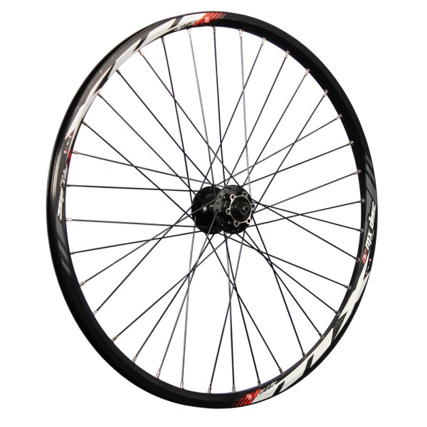 26 inch front wheel Mach1 MX double wall Shimano HB-M475 Disc 6L black