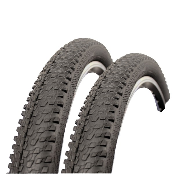 Bicycle tire 24" 56-507 set of studs terrain profile coat 24.5x2.125 black