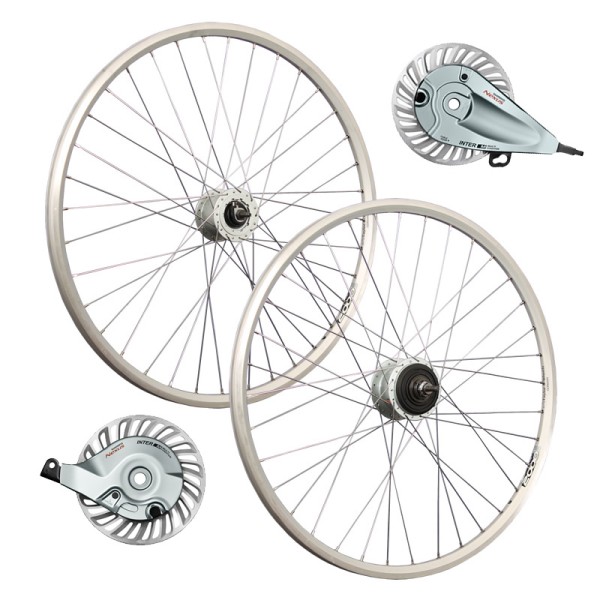 28inch bike wheel set Shimano hub dynamo Nexus roller brakes