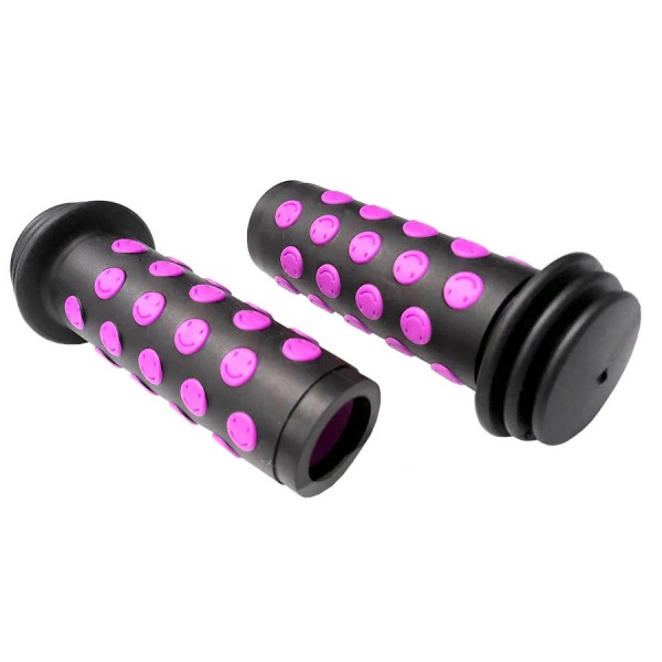 Bicycle grips AGR Junior R20 bounce protection kids bicycle black pink