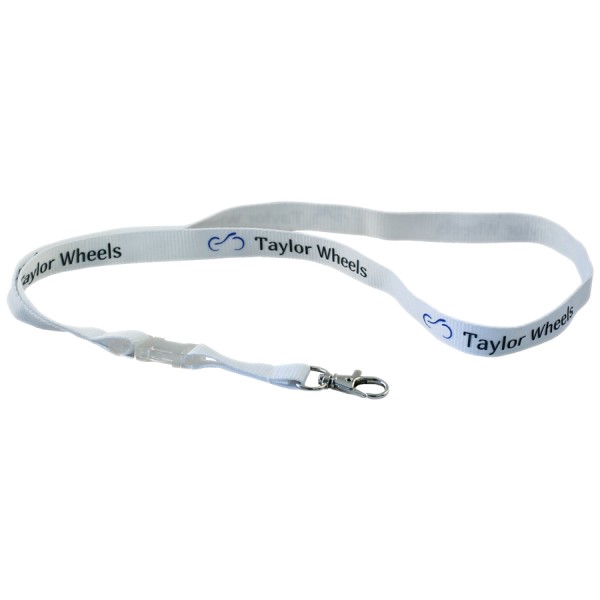 Keychain Lanyard white with inprint
