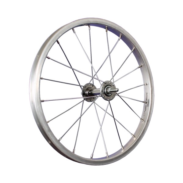 16inch bike front wheel aluminium stainless steel 305-19 silver