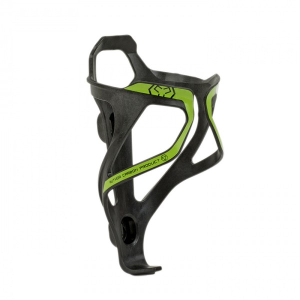 Bicycle bottle cage ACP-X26 carbon 29 grams black / green