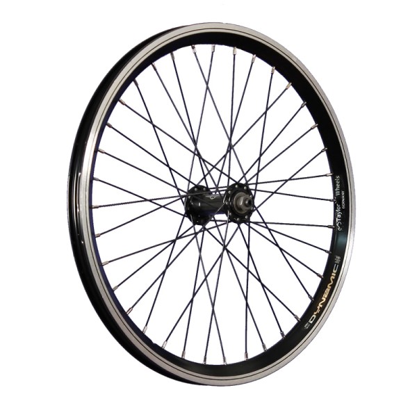 20inch bike front wheel double-wall rim with quick release black