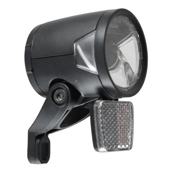 LED headlight H-Black MR8 for dynamo - according to StVZO 180 lumens