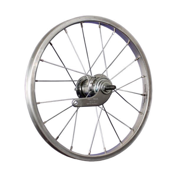 16inch bike rear wheel aluminium coaster stainless steel 305-19 silver
