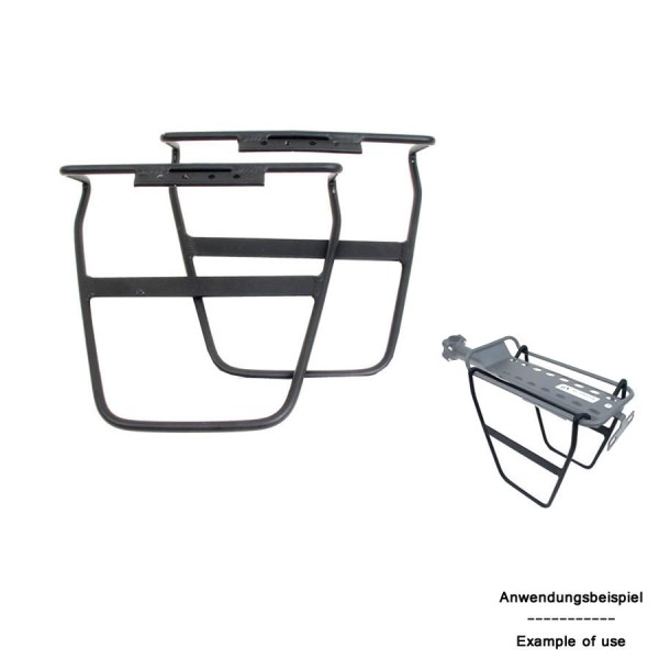 Bicycle bag holder ARC-S 149 for pannier carrier aluminum black