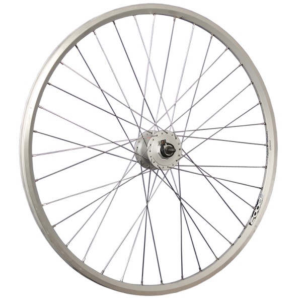 28inch bike front wheel ZAC2000 dynamo DH-C3000-3N 622-19 silver