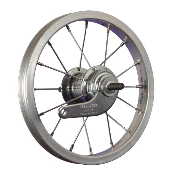 12inch bike rear wheel aluminium coaster stainless steel 203-19 silver