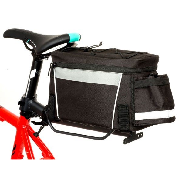 Bicycle pannier carrier bag A-N405 9 liters volume water repellent black