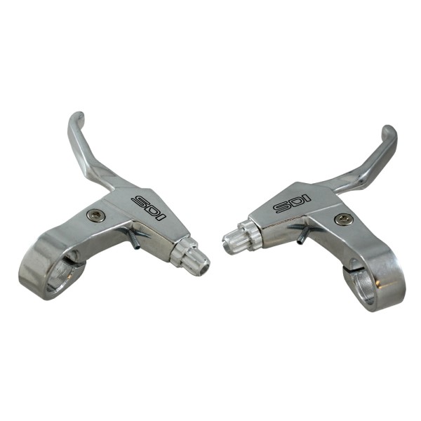 Bicycle V-Brake brake lever pair 2-3 finger brake handles left and right aluminum silver