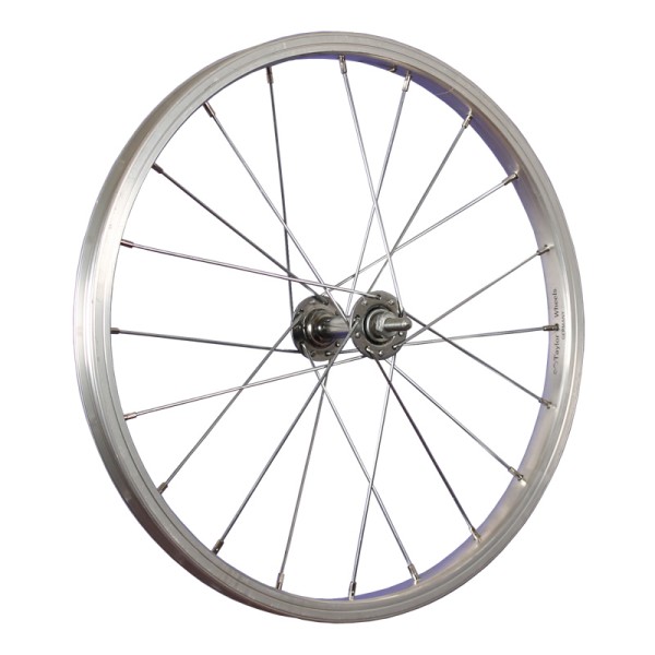 18inch bike front wheel aluminium hub stainless steel 355-19 silver