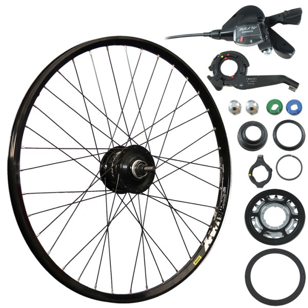 26 inch bicycle rear wheel mavic xm719d shimano alfine 8 speed disc black