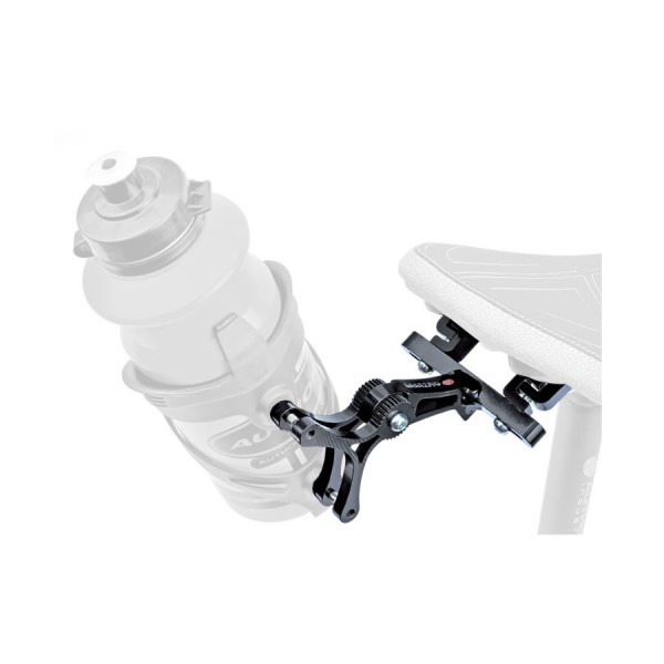 bicycle adapter for 2 bottle holders AO-S1 for mounting on saddle black