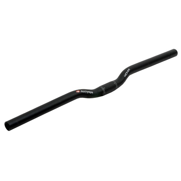 bicycle handlebar ACO-XC clamping 25,4 x 660 mm r.50 Riser Bar Alu black
