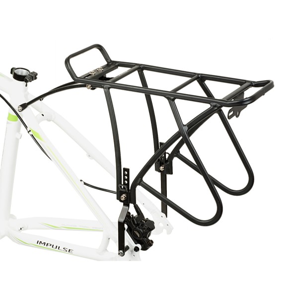 Bicycle pannier rack ACR-50 aluminum 26-29 inch to 25 Kg for Disc black