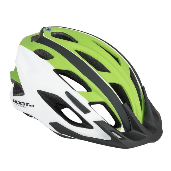 Bicycle helmet Root inmold Size M 59cm-61cm Dial-Fit green white
