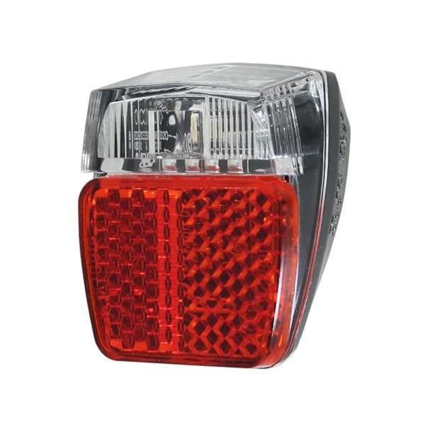 Herrmans Bicycle LED Taillight H-Trace Mini for Dynamo Practical Plate Mount Red