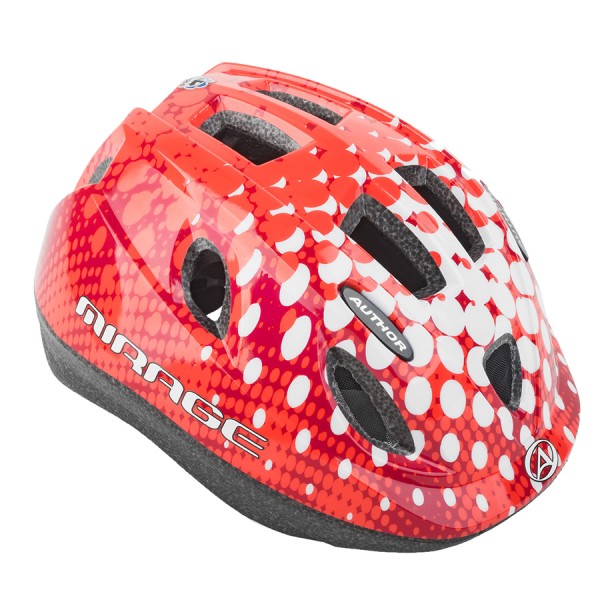 Bicycle helmet Mirage children helmet size S 48cm-54cm Dial-Fit LED red
