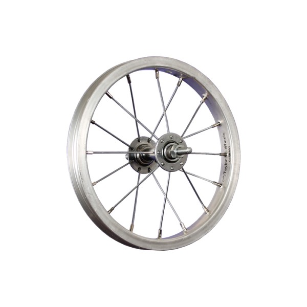 12inch bike front wheel aluminium stainless steel 203-19 silver