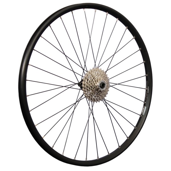 27.5" rear wheel with eyelets Shimano FH-TC500 disc 142x12 9-speed cassette