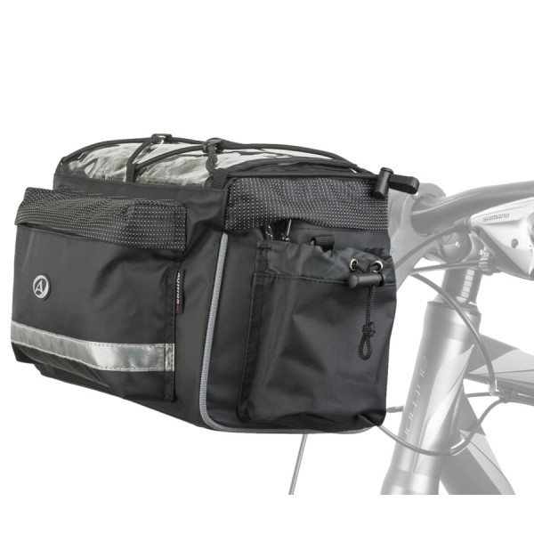 bicycle handlebar bag A-H721 QRX7 with holder and shoulder strap black