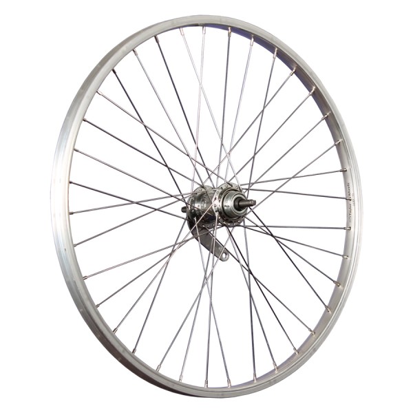 24inch bike rear wheel aluminium coaster stainless steel 507-19 silver