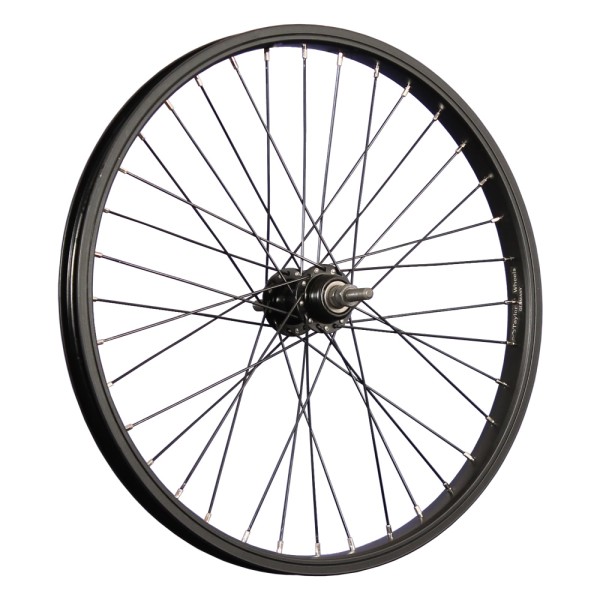 20 inch BMX bike rear wheel single wall 36 holes axle 10mm black