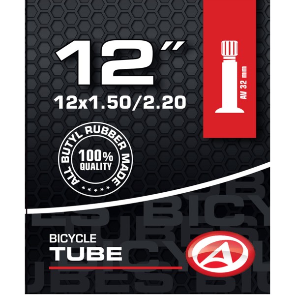 Bicycle tube 12 inch AV Schrader valve 32mm AV 32-57 203 childrens bike