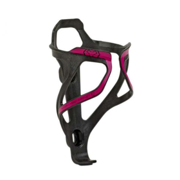 Bicycle bottle cage ACP-X26 Carbon 29 grams black / pink