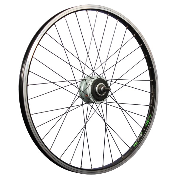28 inch bicycle rear wheel Exal EB25 with eyelets Shimano Nexus 8 speed disc black