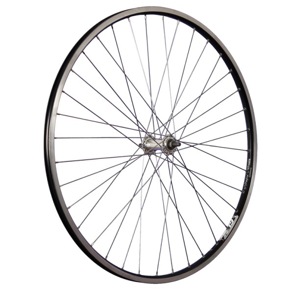 28inch bike front wheel ZAC19 stainless steel 622-19 black/silver